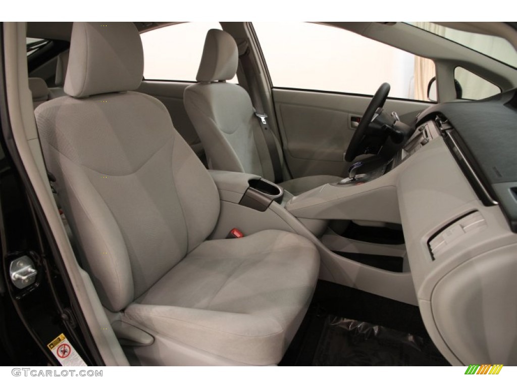 2012 Prius 3rd Gen Two Hybrid - Black / Misty Gray photo #12