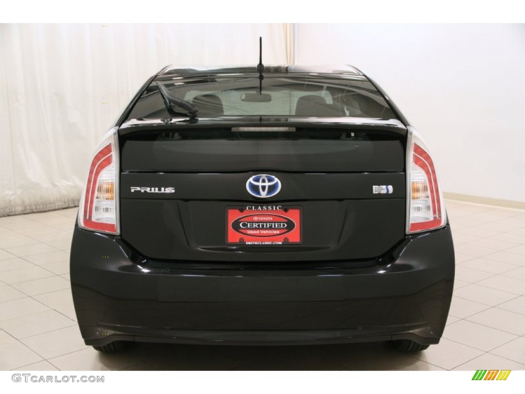 2012 Prius 3rd Gen Two Hybrid - Black / Misty Gray photo #15