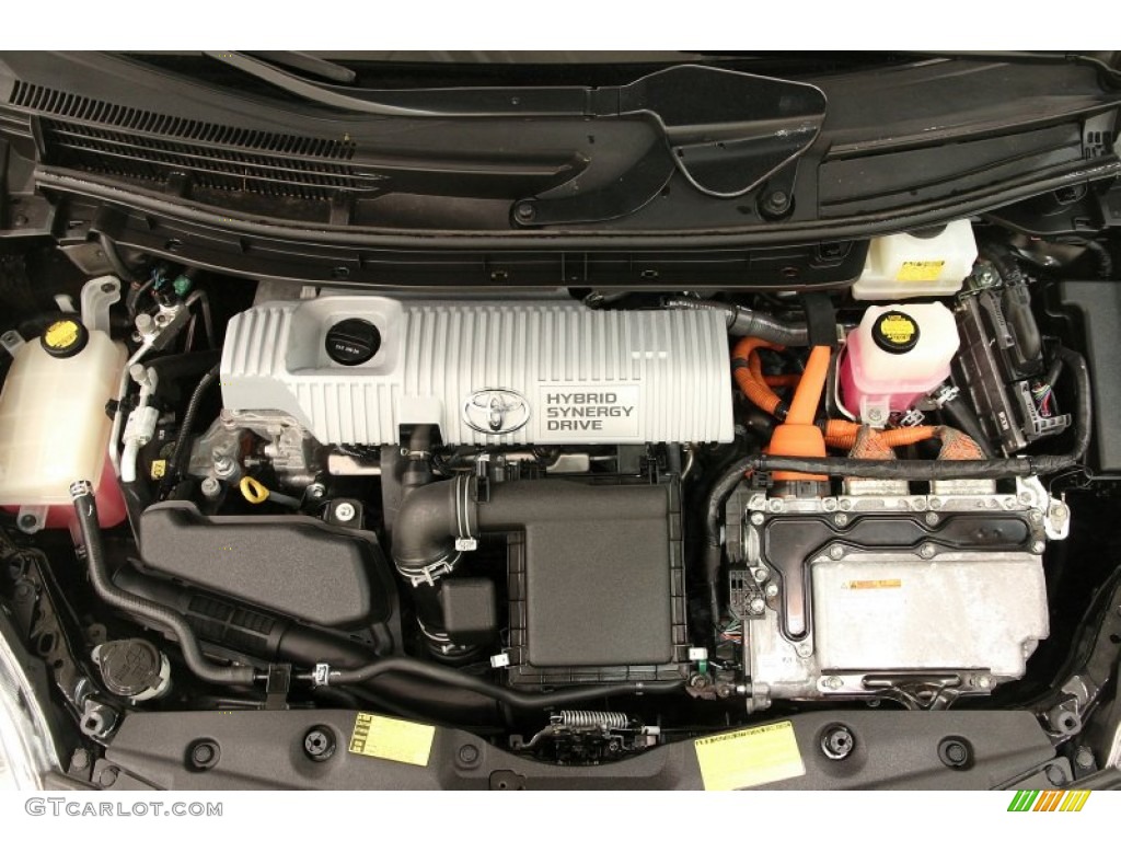 2012 Prius 3rd Gen Two Hybrid - Black / Misty Gray photo #16