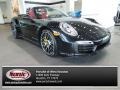 Jet Black Metallic 2015 Porsche 911 Turbo S Cabriolet