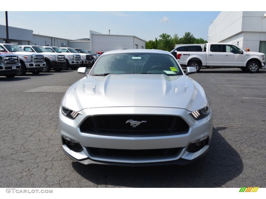 2015 Mustang GT Premium Coupe - Ingot Silver Metallic / Ebony Recaro Sport Seats photo #4