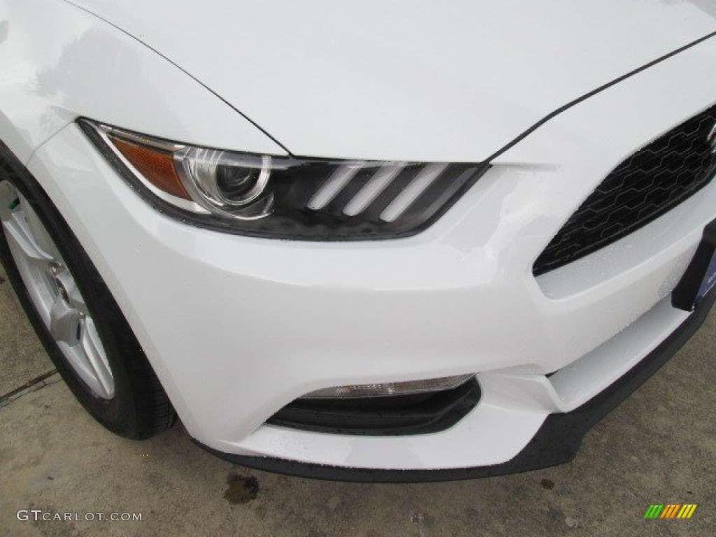 2015 Mustang V6 Coupe - Oxford White / Ebony photo #4