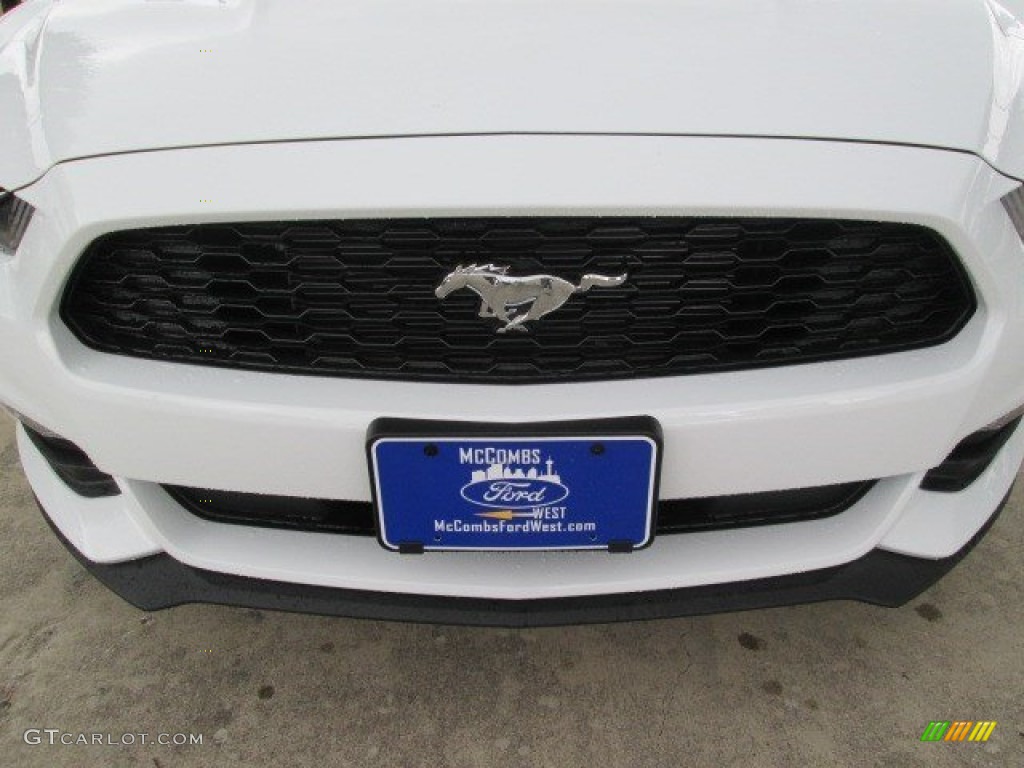 2015 Mustang V6 Coupe - Oxford White / Ebony photo #9