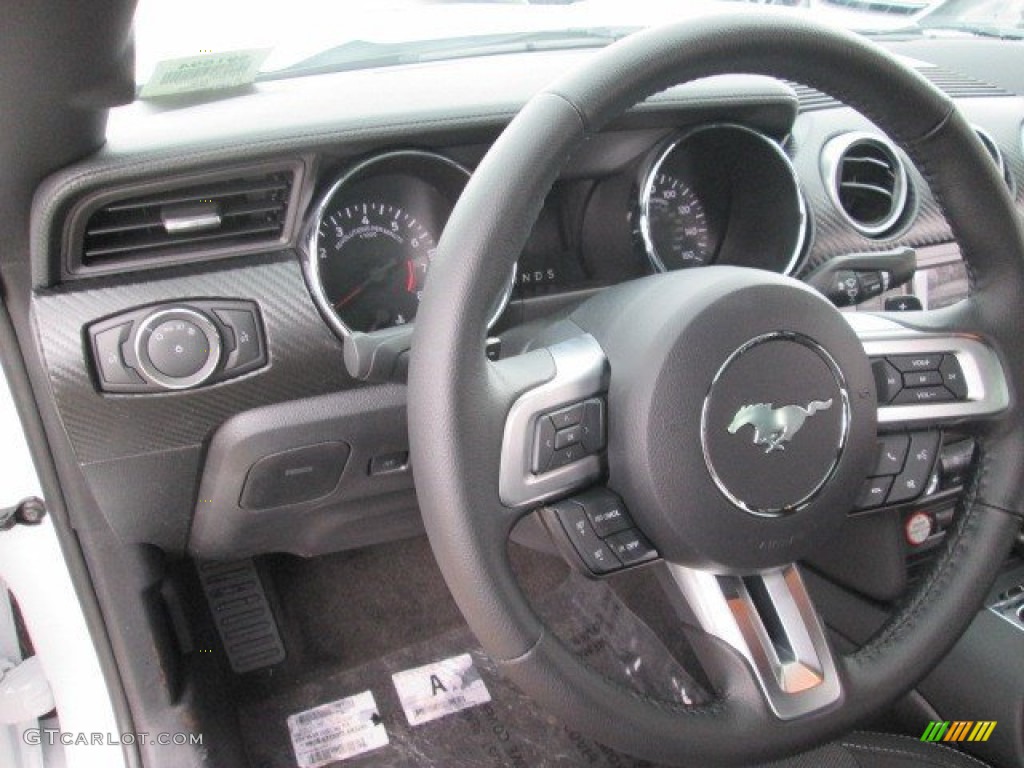2015 Mustang V6 Coupe - Oxford White / Ebony photo #28