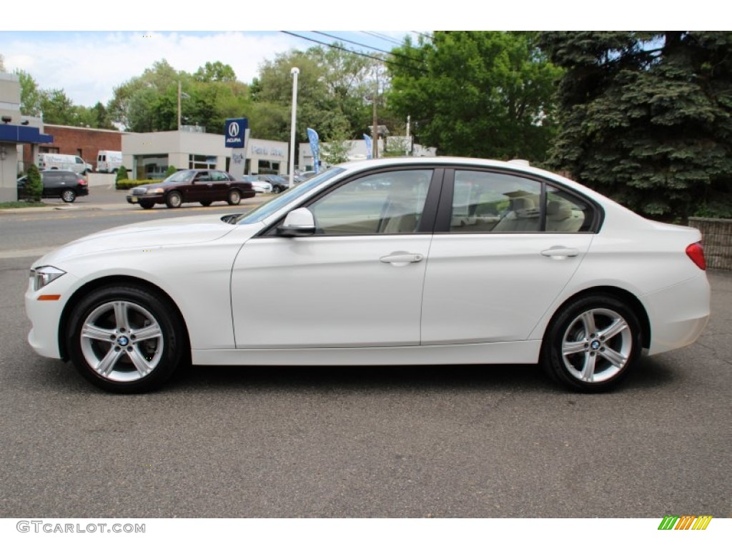 2015 3 Series 320i xDrive Sedan - Alpine White / Venetian Beige photo #5