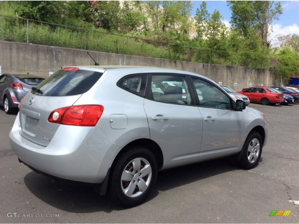 2008 Rogue S AWD - Silver Ice Metallic / Gray photo #4