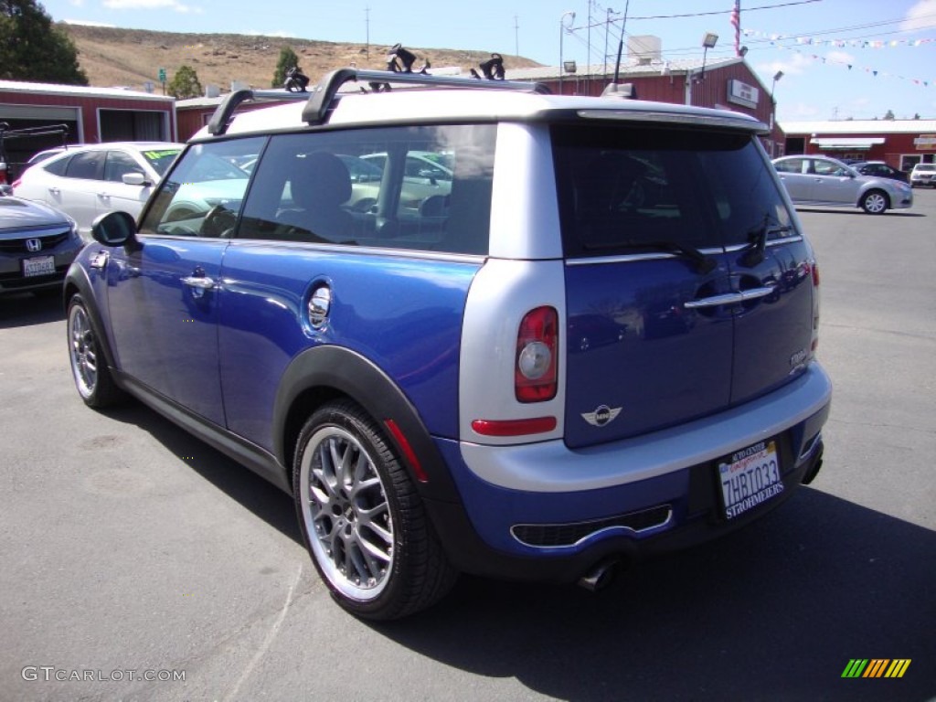 2008 Cooper S Clubman - Lightning Blue Metallic / Blue/Carbon Black photo #5