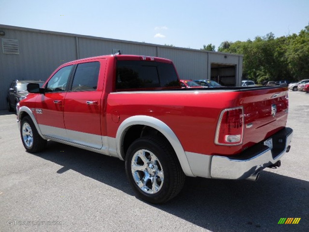 2014 1500 Laramie Crew Cab 4x4 - Flame Red / Black photo #3