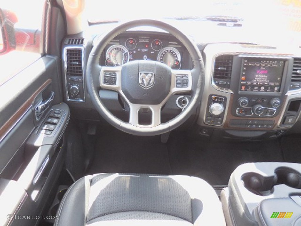 2014 1500 Laramie Crew Cab 4x4 - Flame Red / Black photo #6