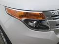 2015 White Platinum Ford Explorer XLT  photo #3