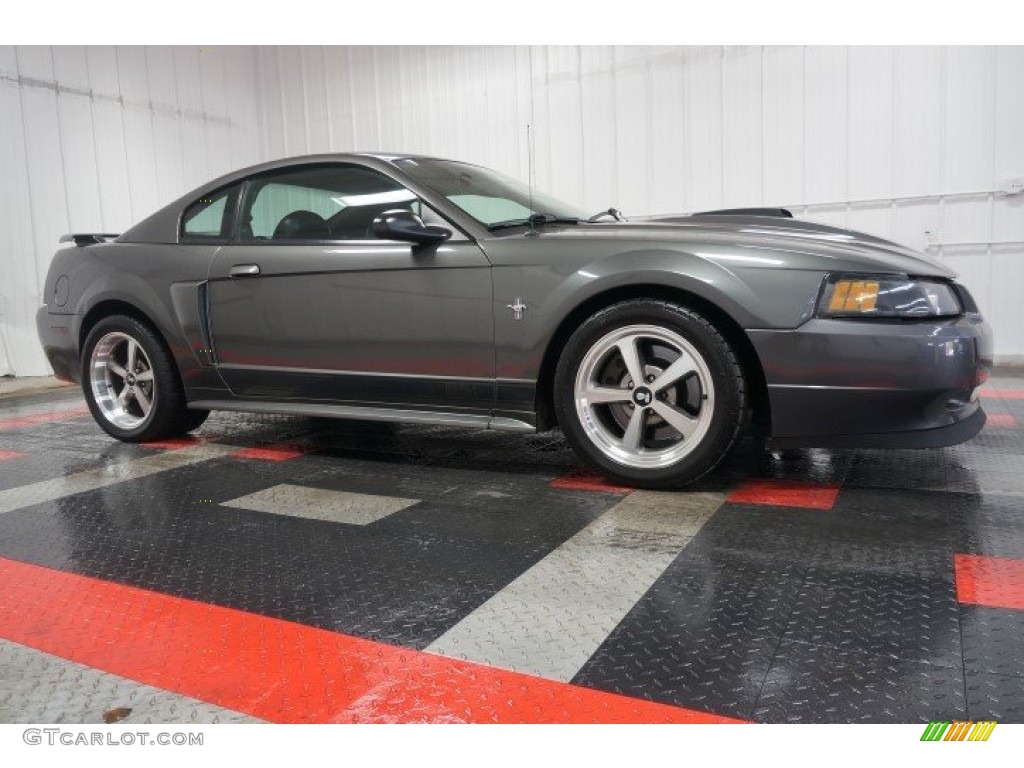 2003 Mustang Mach 1 Coupe - Dark Shadow Grey Metallic / Dark Charcoal photo #6