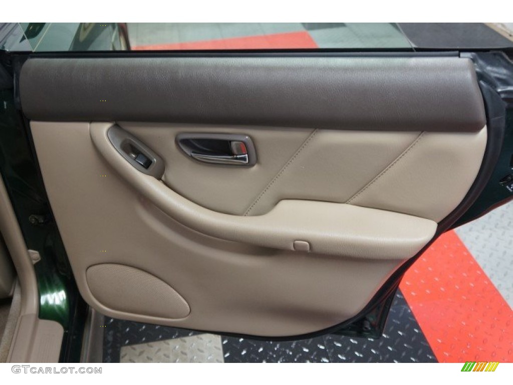 2000 Outback Limited Wagon - Timberline Green Pearl / Beige photo #16