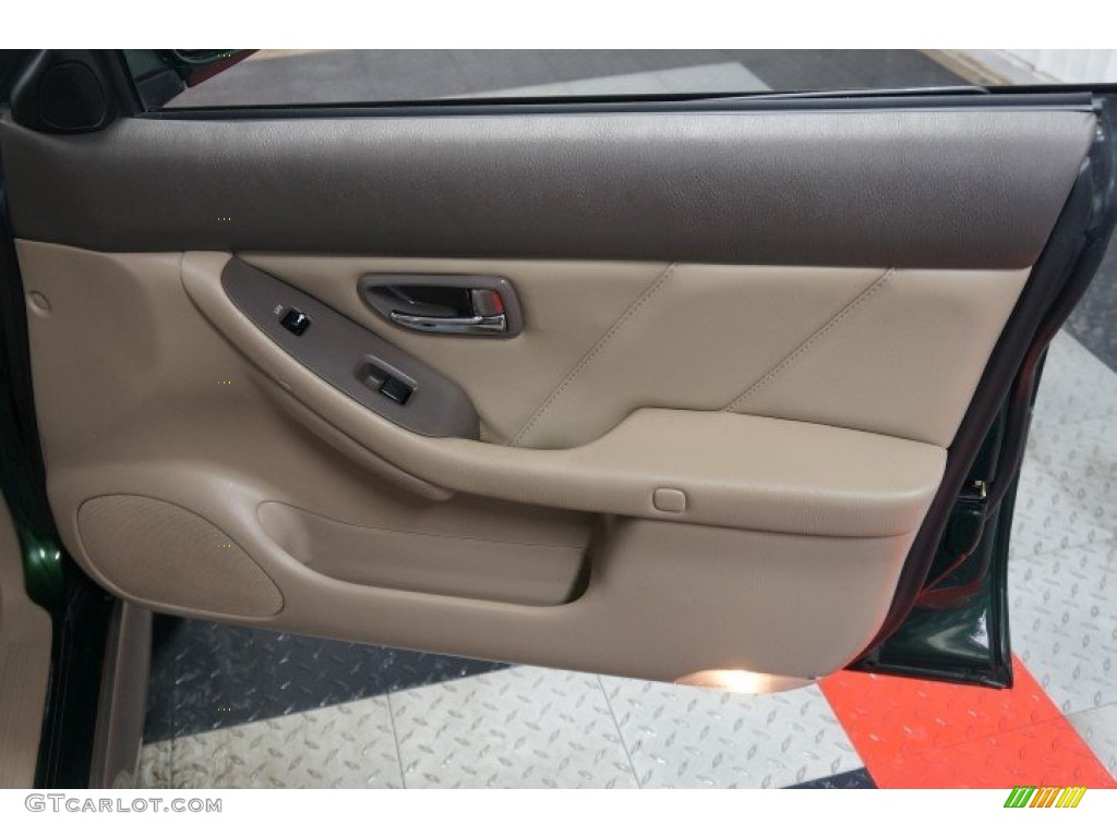 2000 Outback Limited Wagon - Timberline Green Pearl / Beige photo #17