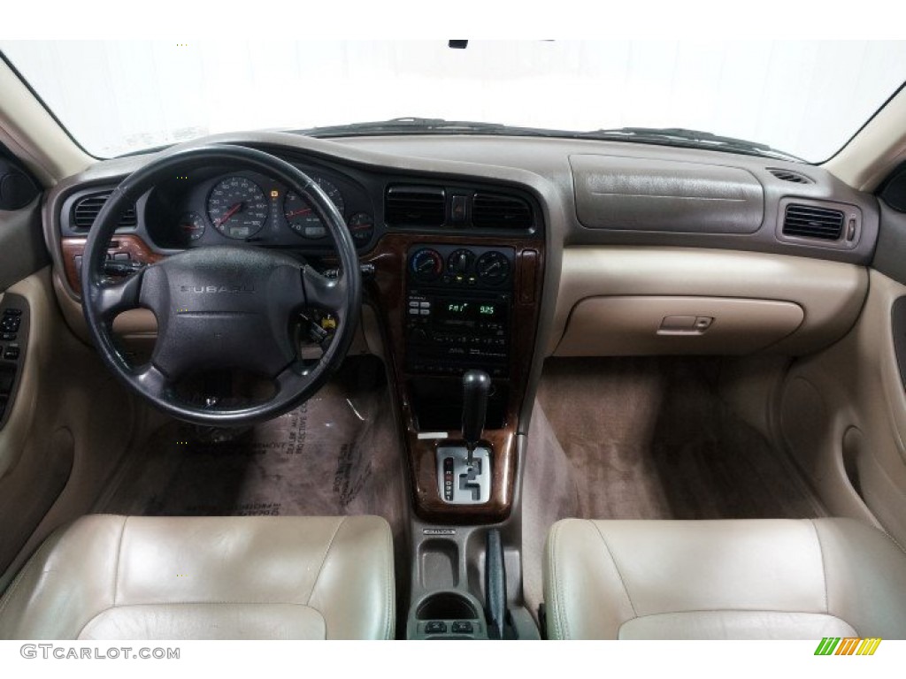 2000 Outback Limited Wagon - Timberline Green Pearl / Beige photo #23