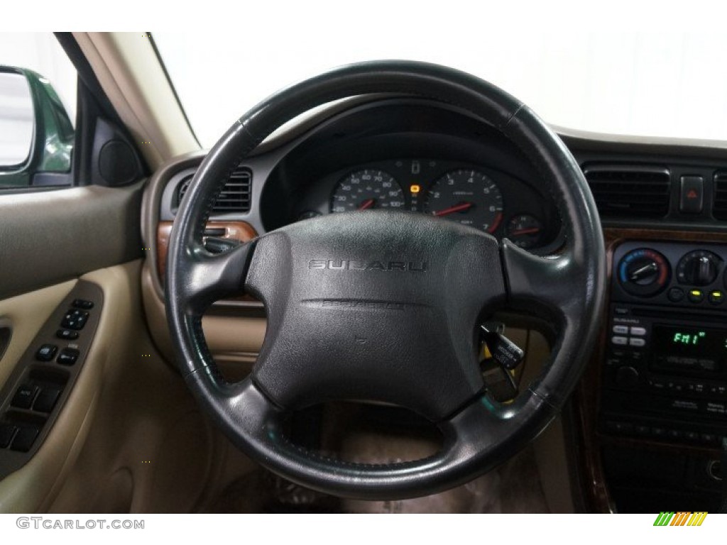 2000 Outback Limited Wagon - Timberline Green Pearl / Beige photo #24