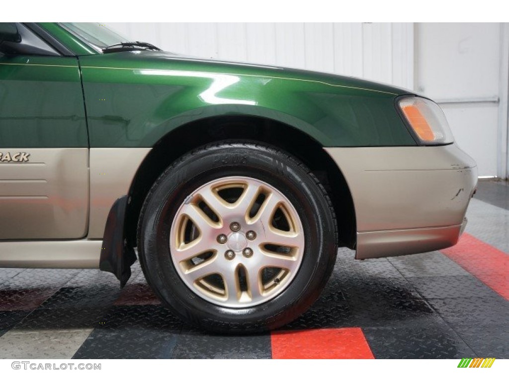 2000 Outback Limited Wagon - Timberline Green Pearl / Beige photo #47