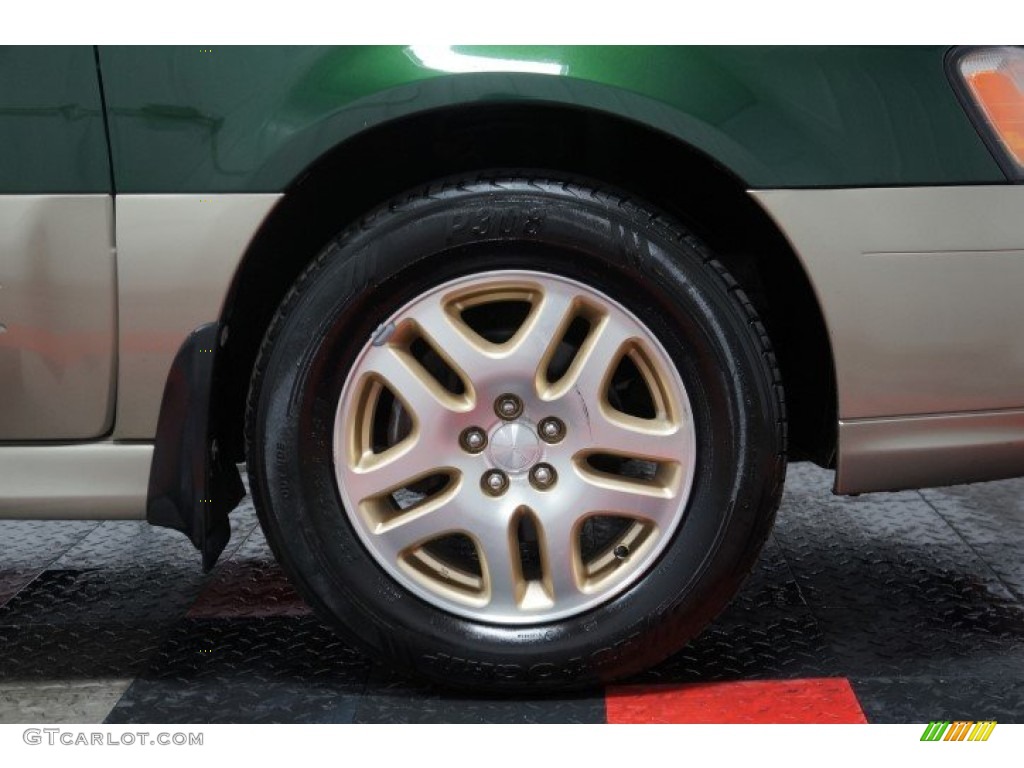 2000 Outback Limited Wagon - Timberline Green Pearl / Beige photo #48