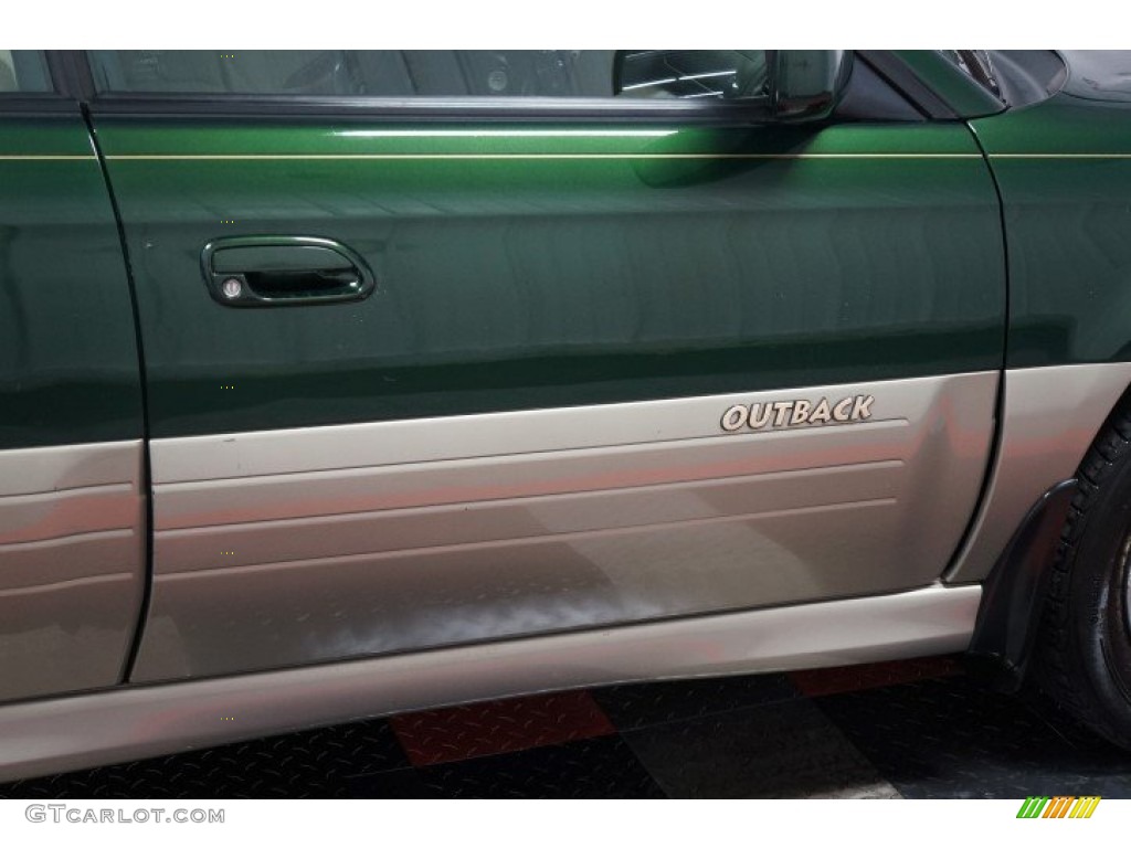 2000 Outback Limited Wagon - Timberline Green Pearl / Beige photo #52
