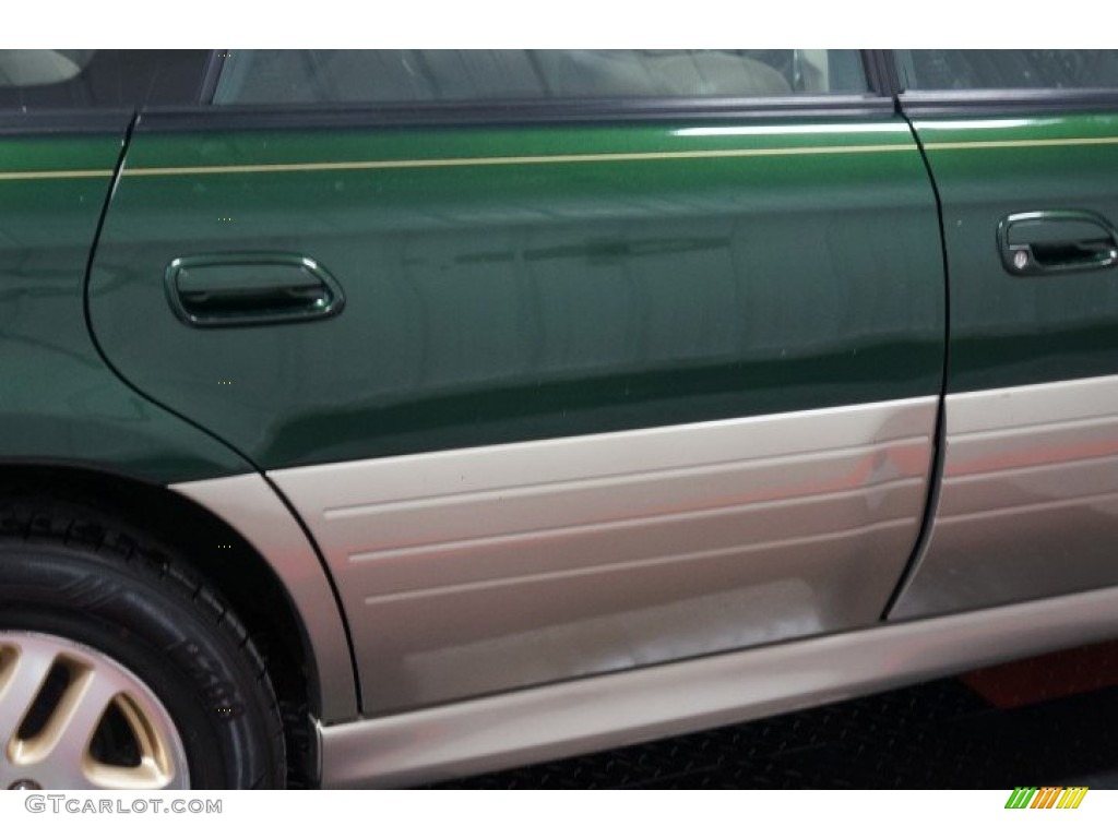 2000 Outback Limited Wagon - Timberline Green Pearl / Beige photo #53