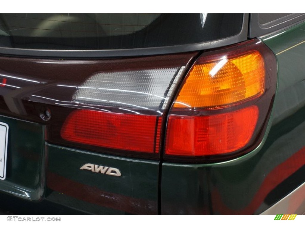 2000 Outback Limited Wagon - Timberline Green Pearl / Beige photo #57