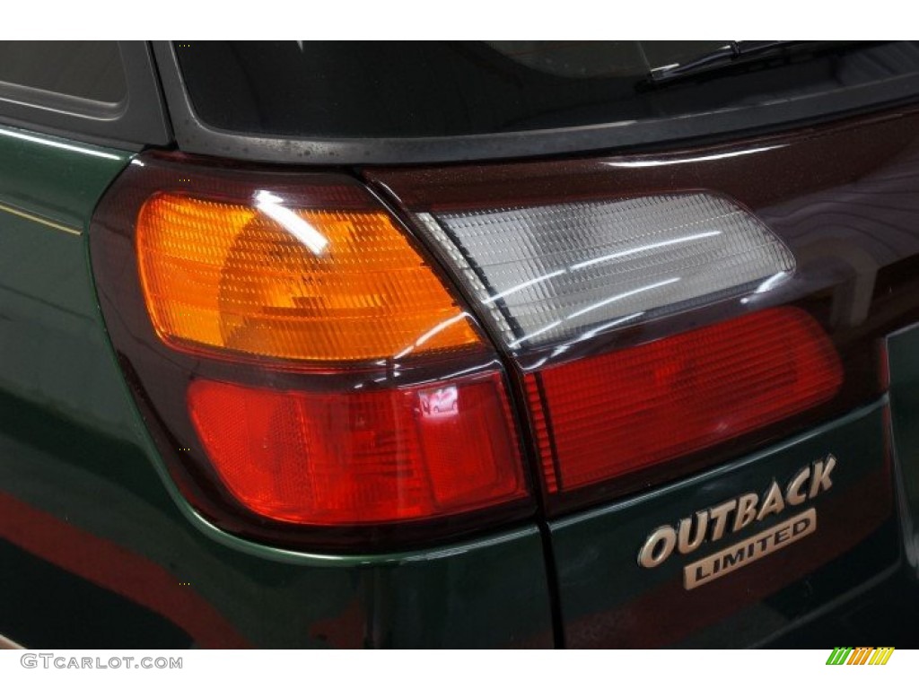 2000 Outback Limited Wagon - Timberline Green Pearl / Beige photo #58