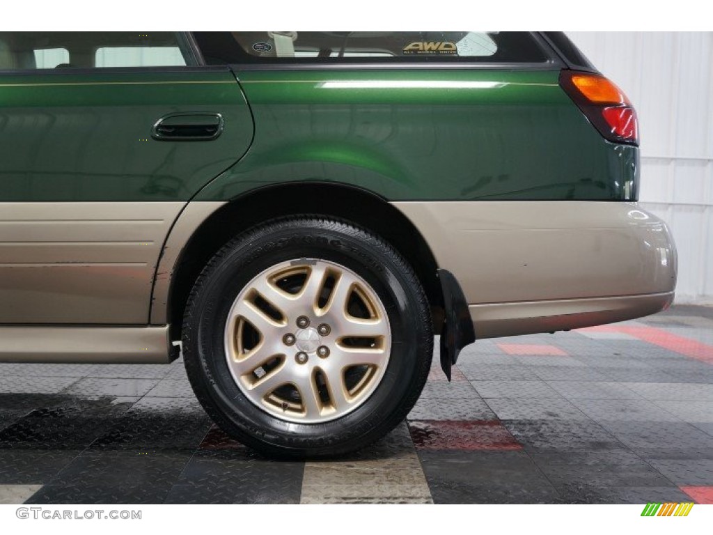 2000 Outback Limited Wagon - Timberline Green Pearl / Beige photo #62