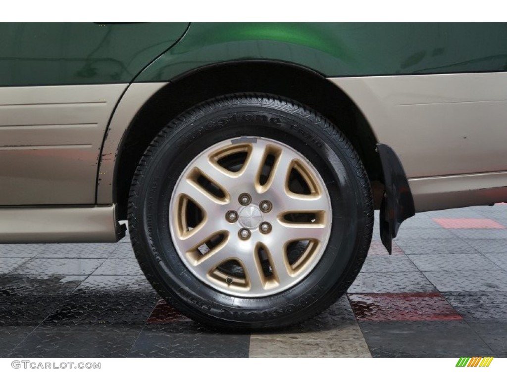 2000 Outback Limited Wagon - Timberline Green Pearl / Beige photo #63