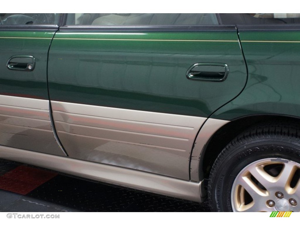 2000 Outback Limited Wagon - Timberline Green Pearl / Beige photo #65