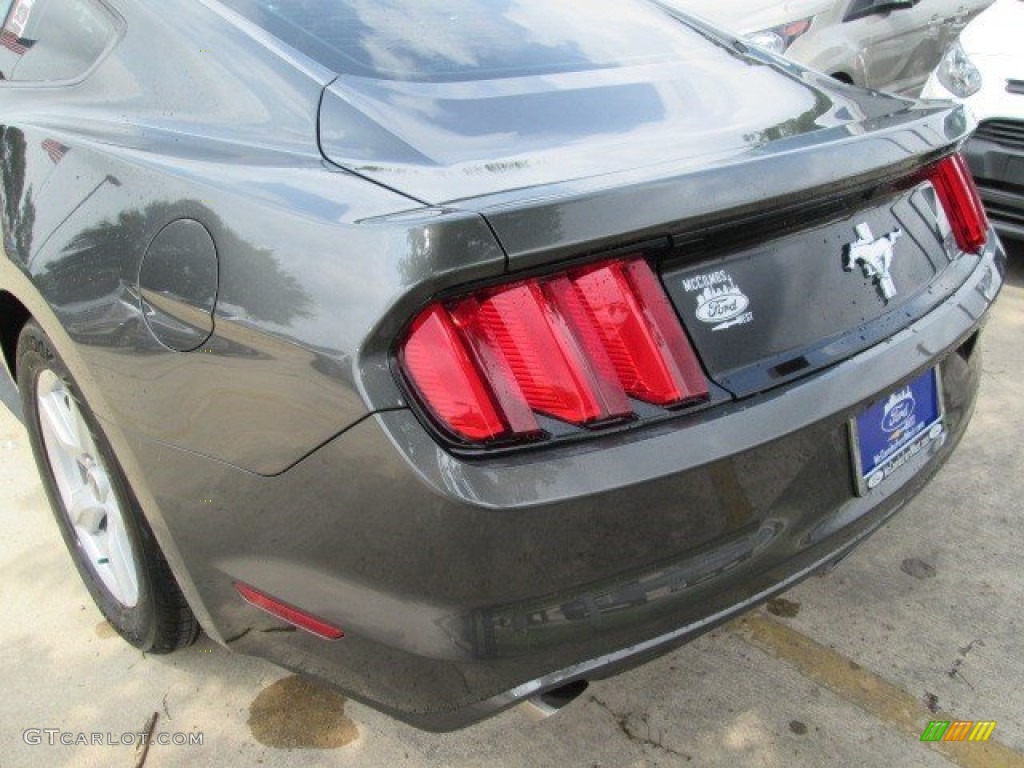 2015 Mustang V6 Coupe - Magnetic Metallic / Ebony photo #13