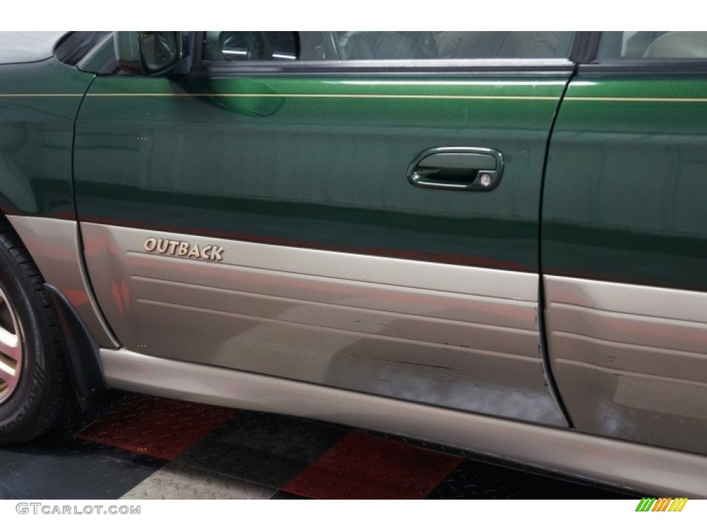 2000 Outback Limited Wagon - Timberline Green Pearl / Beige photo #66