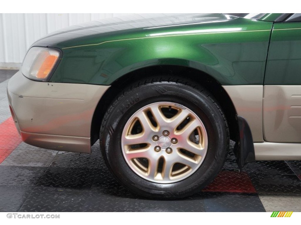 2000 Outback Limited Wagon - Timberline Green Pearl / Beige photo #69