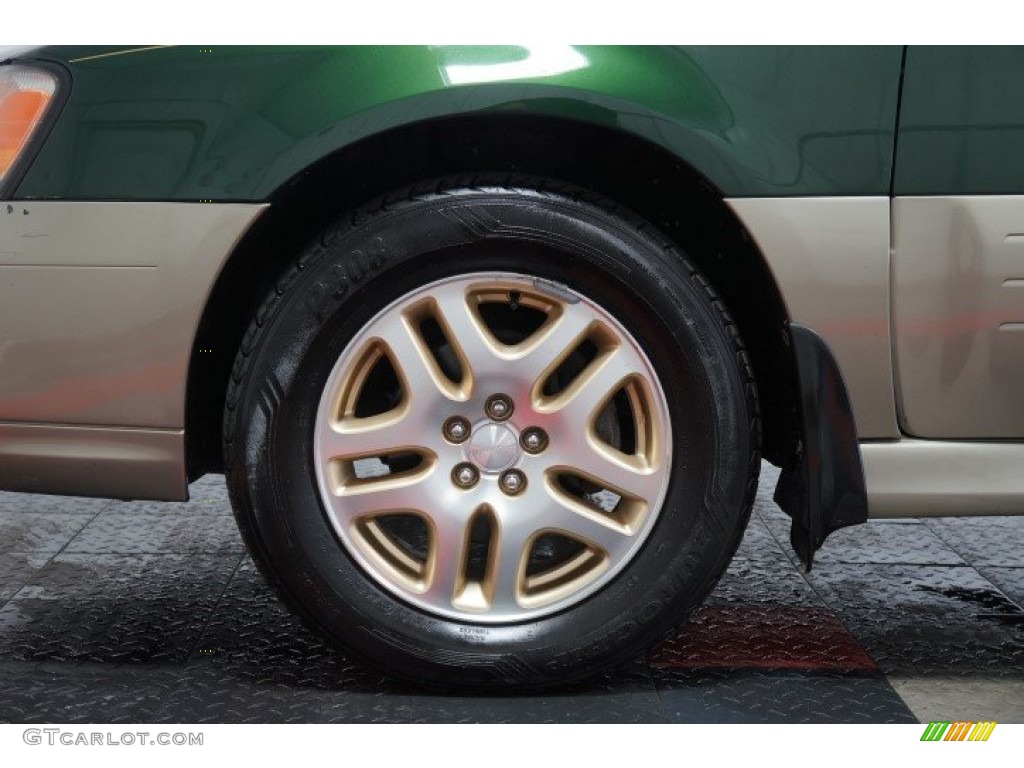 2000 Outback Limited Wagon - Timberline Green Pearl / Beige photo #70