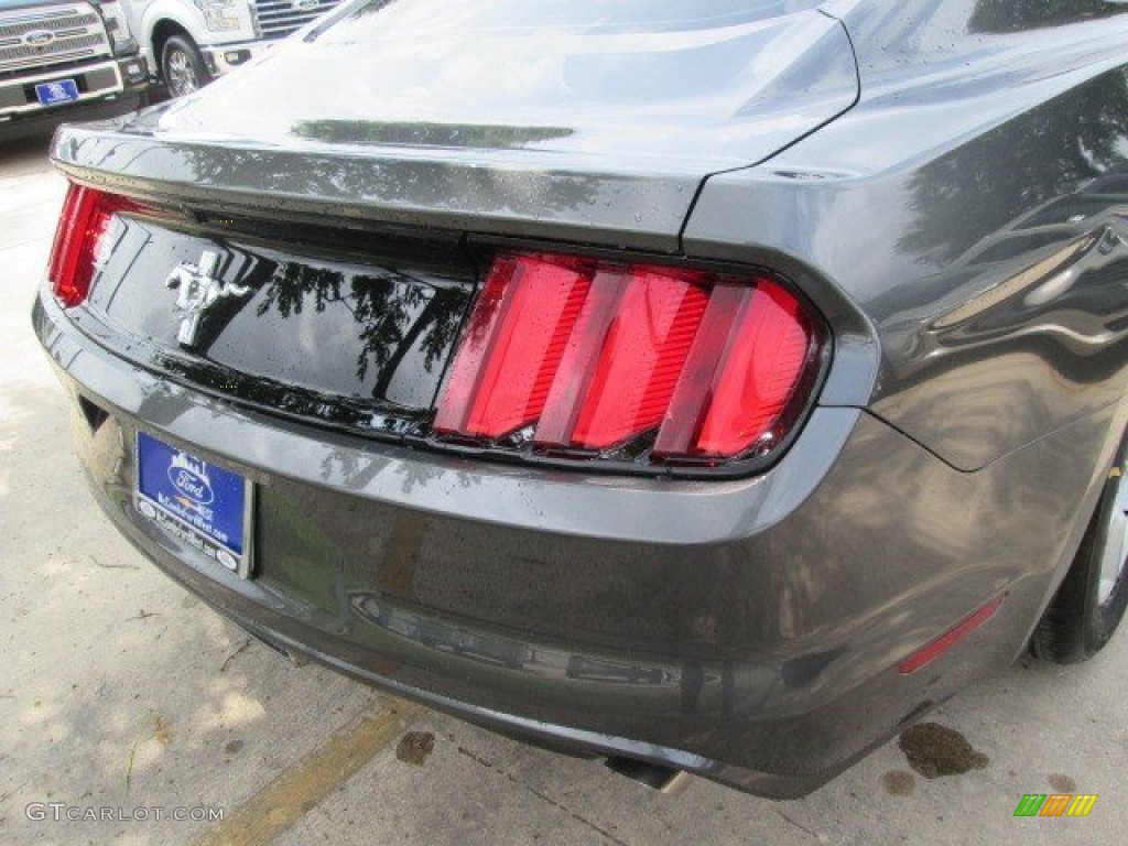 2015 Mustang V6 Coupe - Magnetic Metallic / Ebony photo #17