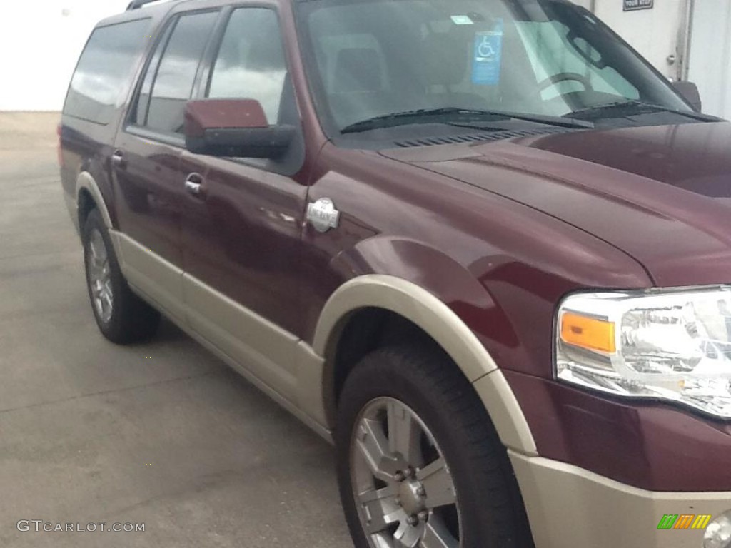 2009 Expedition EL King Ranch - Royal Red Metallic / Charcoal Black/Chaparral Leather photo #2