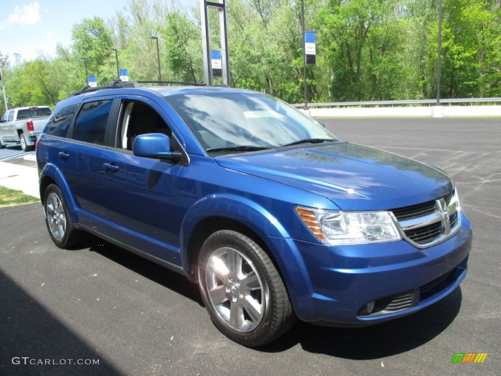 2009 Journey SXT AWD - Surf Blue Pearl / Pastel Pebble Beige photo #11