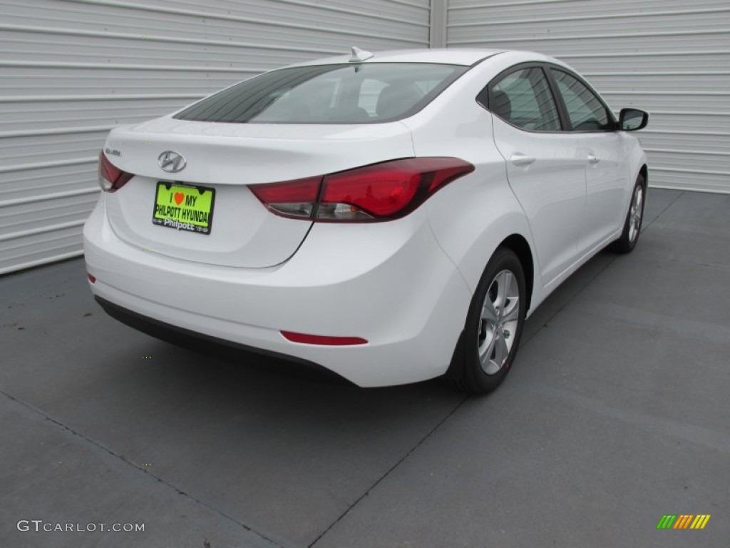 2016 Elantra Value Edition - White / Black photo #4