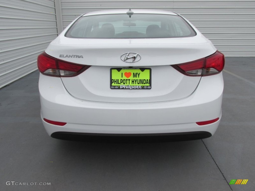 2016 Elantra Value Edition - White / Black photo #5