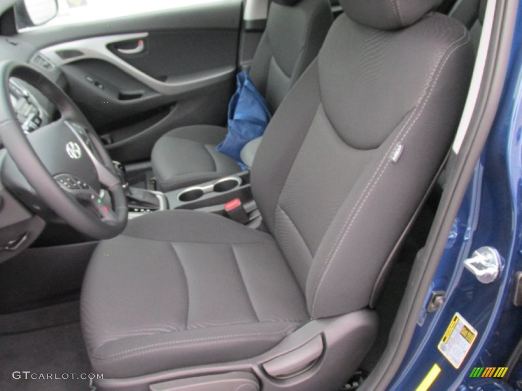Black Interior 2016 Hyundai Elantra Value Edition Photo #103898199