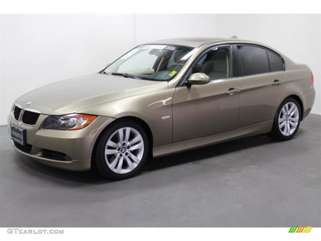 2006 3 Series 325i Sedan - Sonora Metallic / Beige photo #5