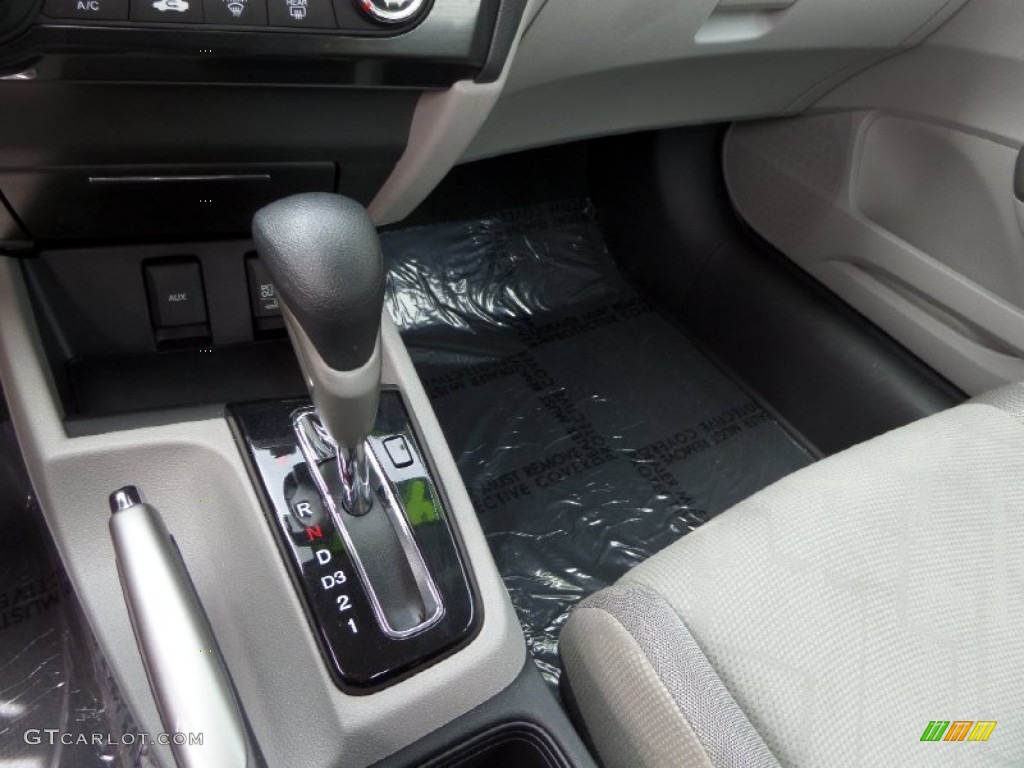 2013 Civic LX Coupe - Alabaster Silver Metallic / Gray photo #20