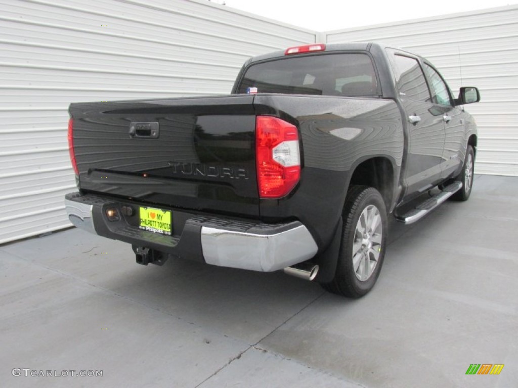 2015 Tundra Limited CrewMax - Attitude Black Metallic / Sand Beige photo #4