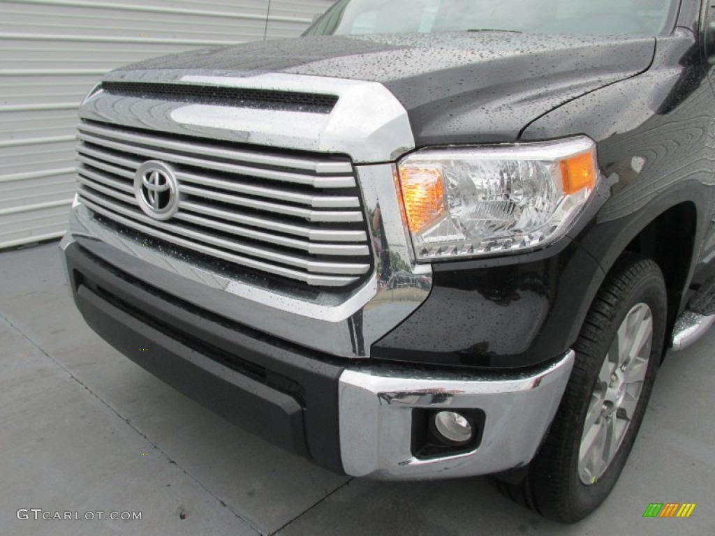 2015 Tundra Limited CrewMax - Attitude Black Metallic / Sand Beige photo #10