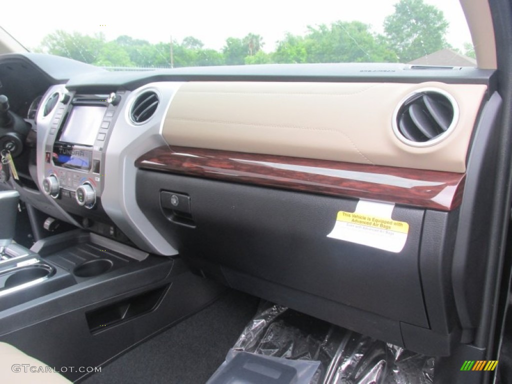 2015 Tundra Limited CrewMax - Attitude Black Metallic / Sand Beige photo #17