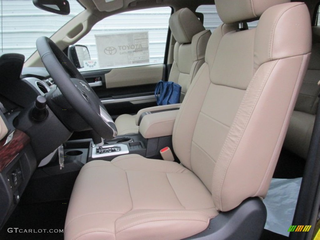 2015 Tundra Limited CrewMax - Attitude Black Metallic / Sand Beige photo #22