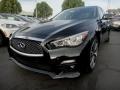 2014 Black Obsidian Infiniti Q 50S Hybrid  photo #2