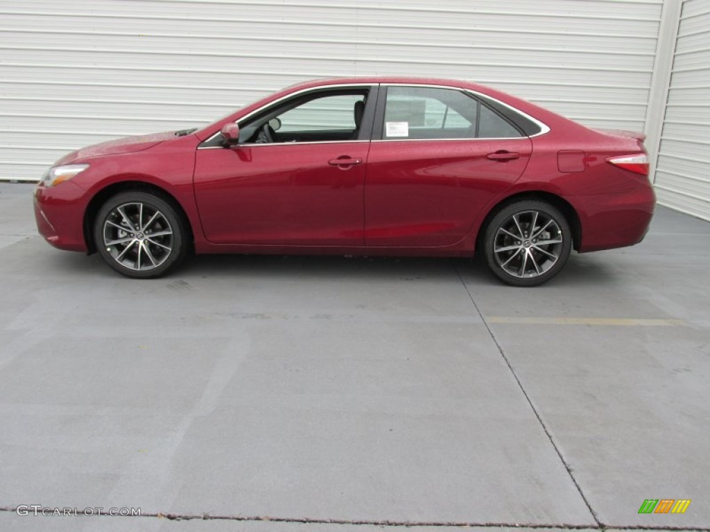 2015 Camry XSE - Ruby Flare Pearl / Black photo #6