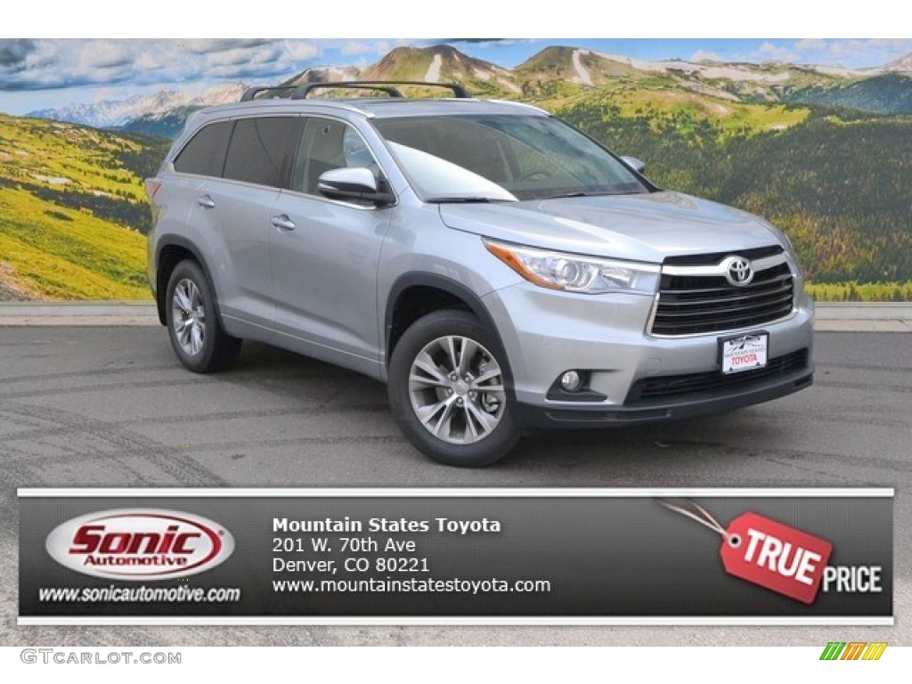 2015 Highlander XLE AWD - Silver Sky Metallic / Black photo #1