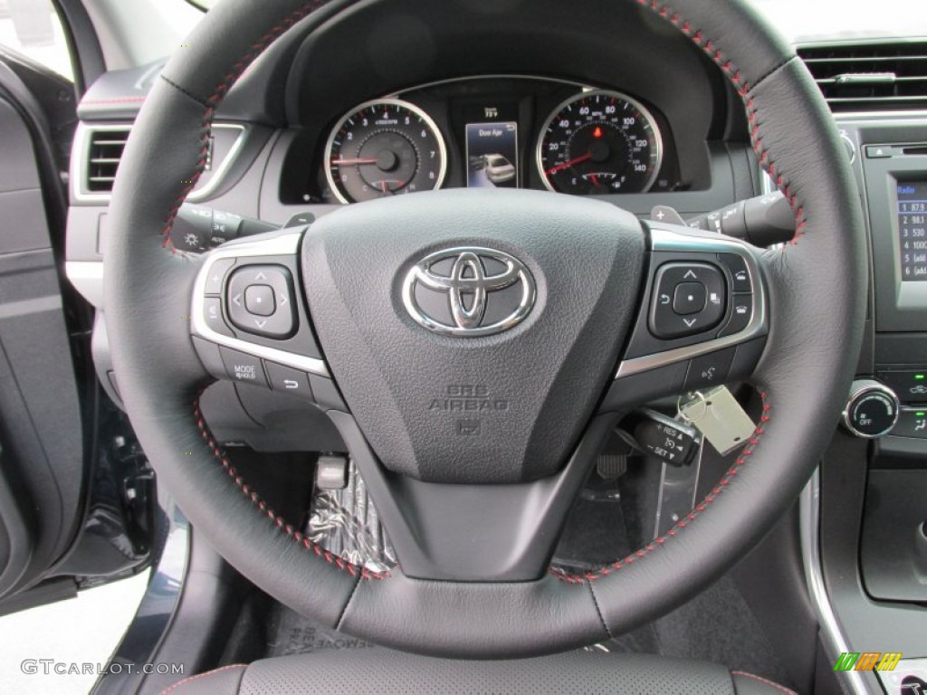 2015 Camry SE - Cosmic Gray Mica / Black photo #28