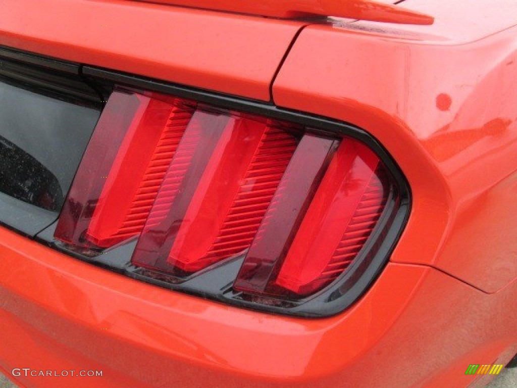 2015 Mustang V6 Coupe - Competition Orange / Ebony photo #13