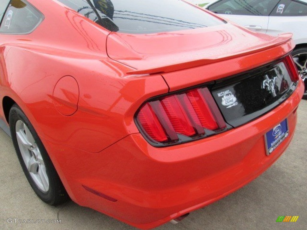 2015 Mustang V6 Coupe - Competition Orange / Ebony photo #19